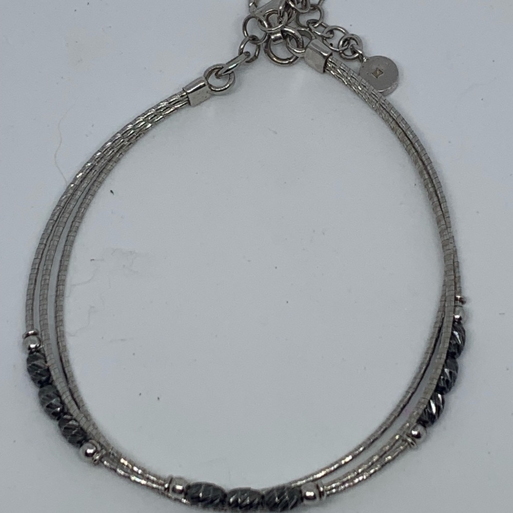 .925 sterling silver hematite signed bracelet - Picture 8 of 8